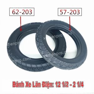 Lốp Sau Xe Lăn Điện Không Săm (12 1/2 * 2 1/4) Inch